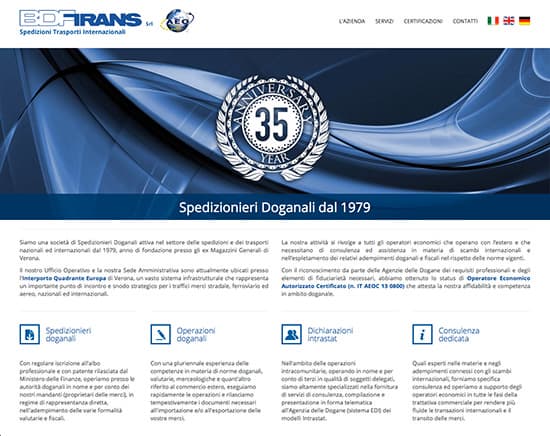 BDF TRANS – Anche il mondo dei trasporti internazionali si affaccia sul web grazie a Creative Adv