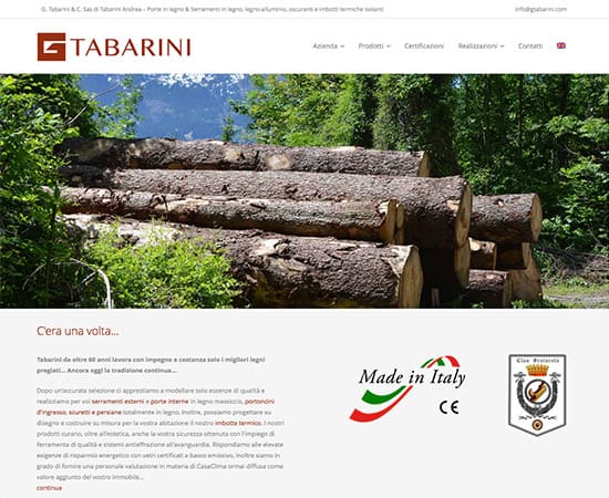 G Tabarini – L’arte dei serramenti in legno on line