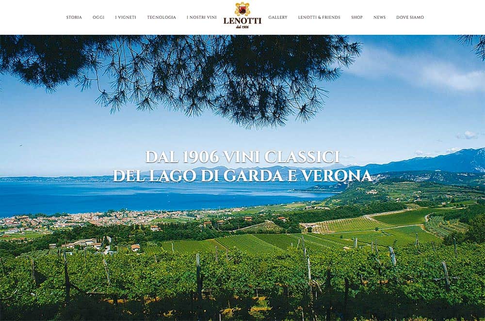 Vini Lenotti – Restyling web per la prestigiosa azienda vinicola