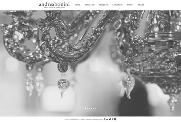 ANDREABONINI.IT – New website for an interior luxury designer